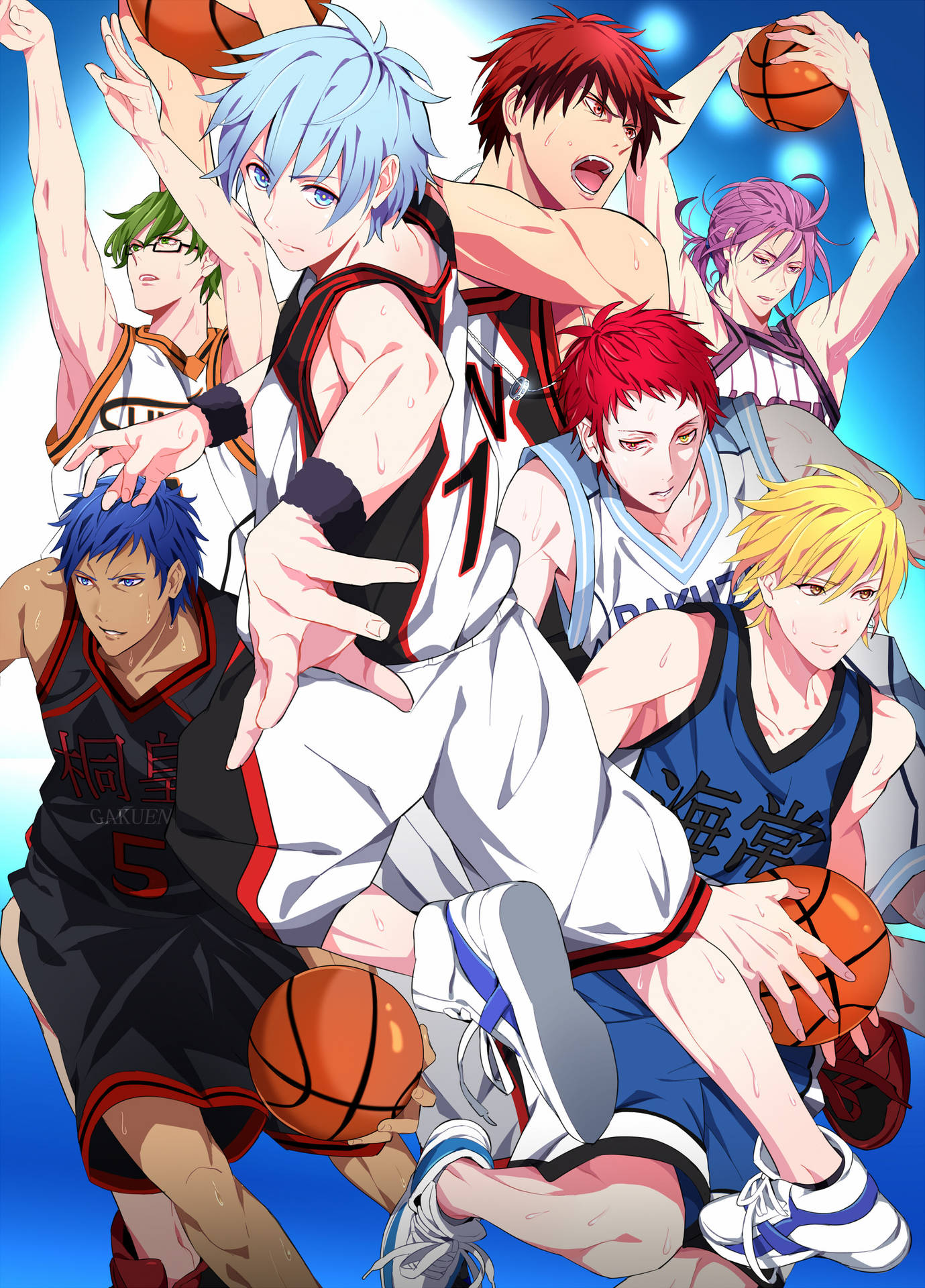 Kuroko No Basket Anime Promotional Photo Background