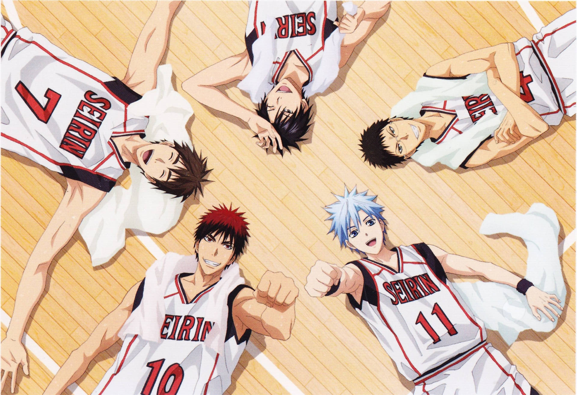 Kuroko No Basket Seirin Team Players Background