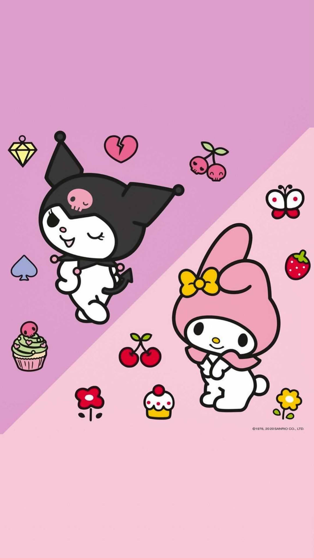 Kuromi And Melody The Sanrio Duo Background