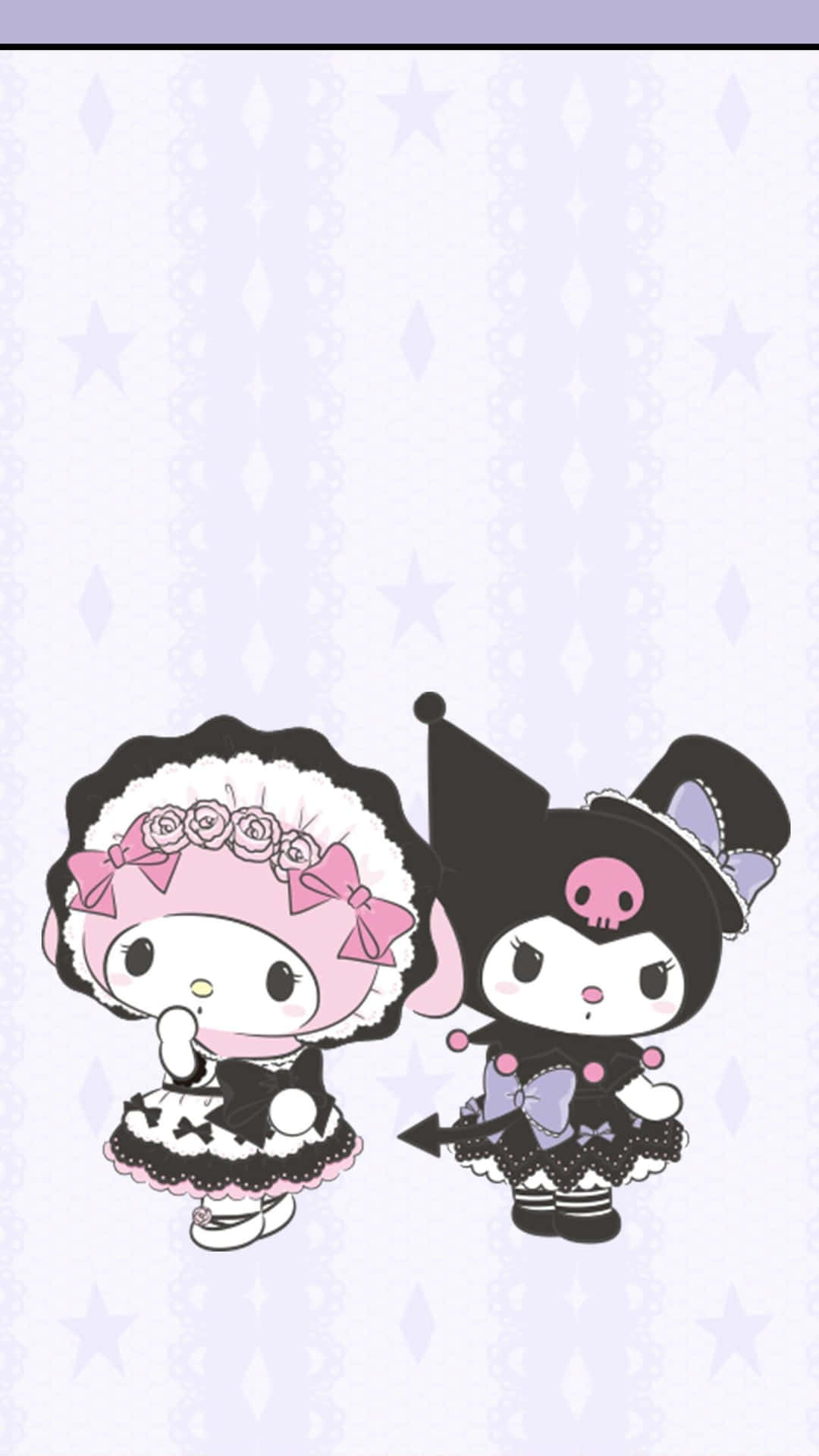 Kuromi Iphone My Melody Maid Outfit Background