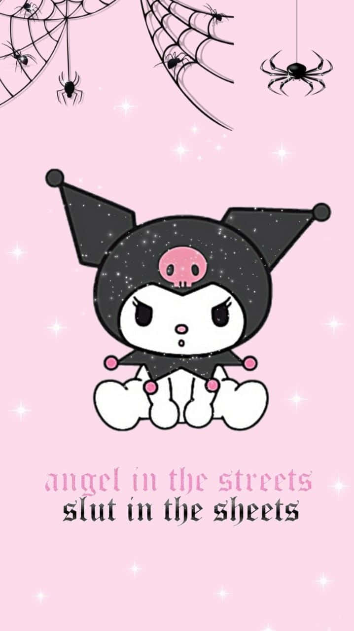 Kuromi Iphone Streets Spiders Background
