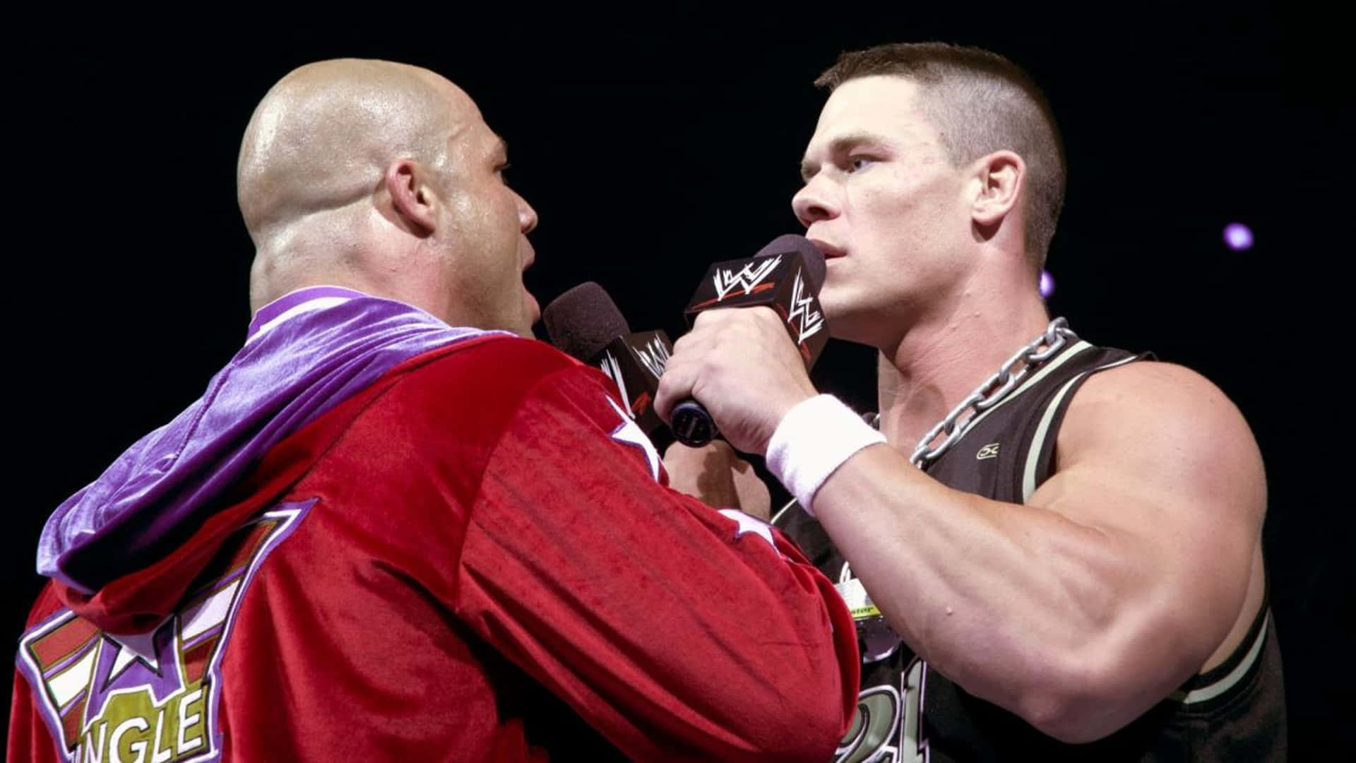 Kurt Angle And John Cena Background