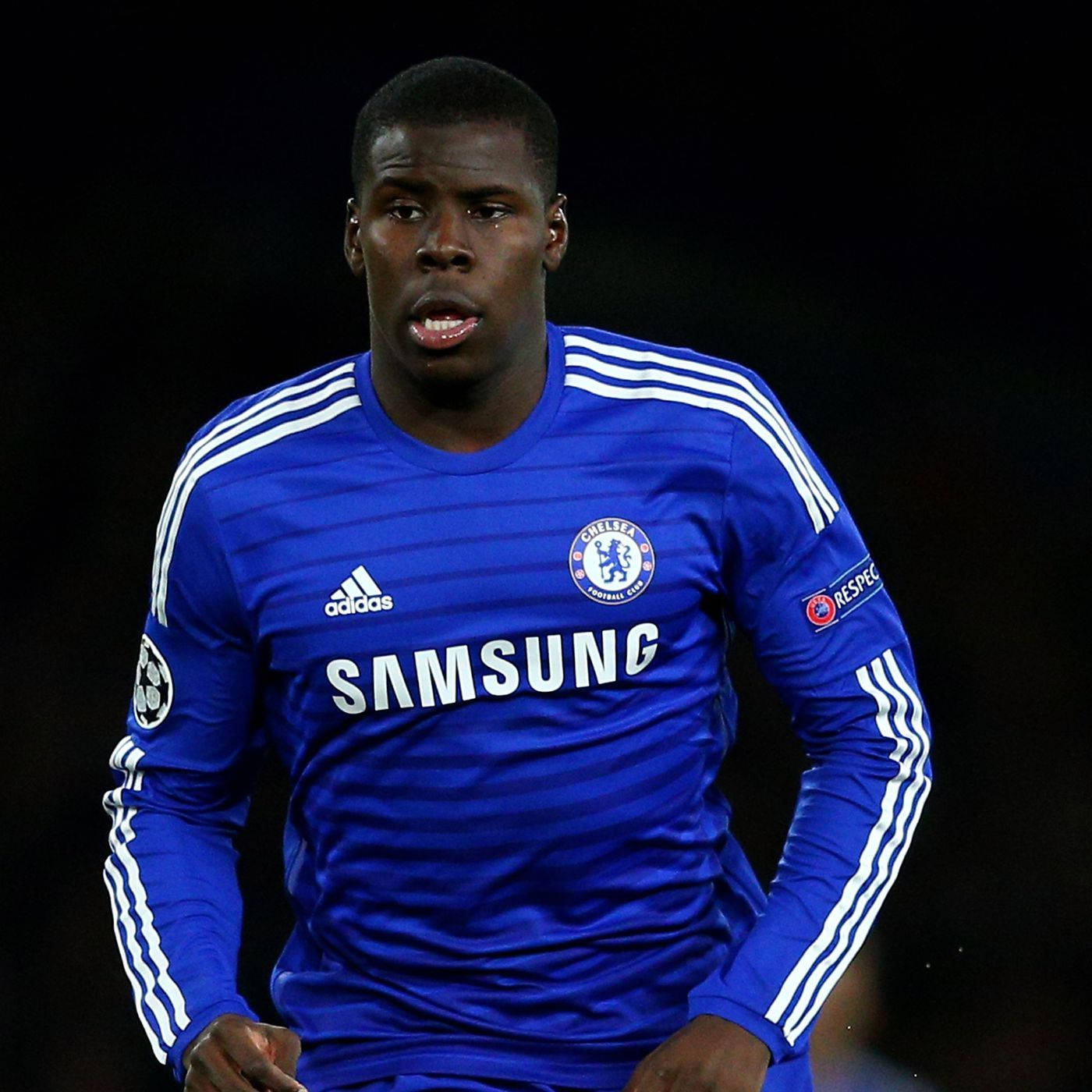 Kurt Zouma Long Stripes Chelsea Background