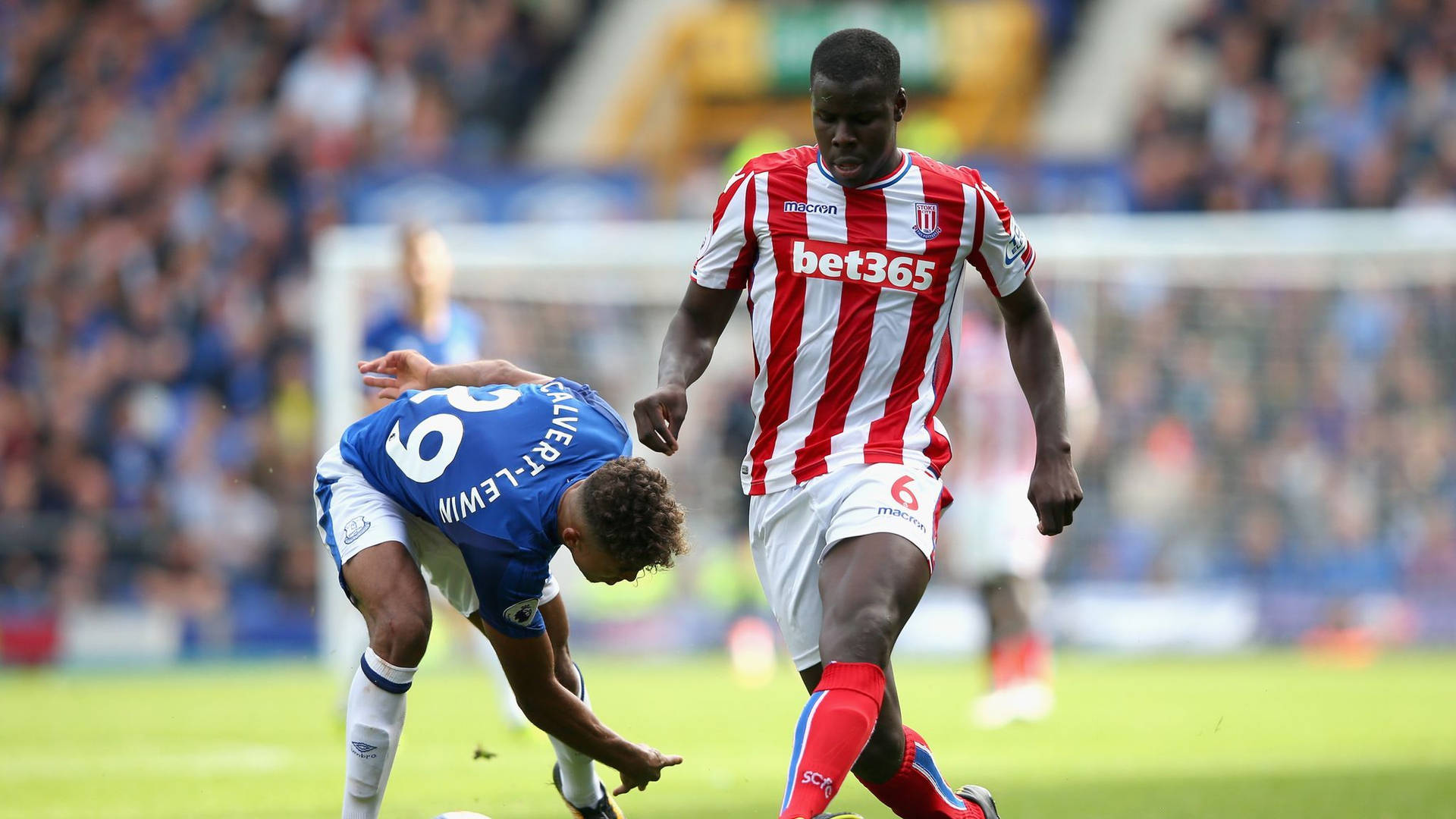 Kurt Zouma Stoke City Player Bowing Background