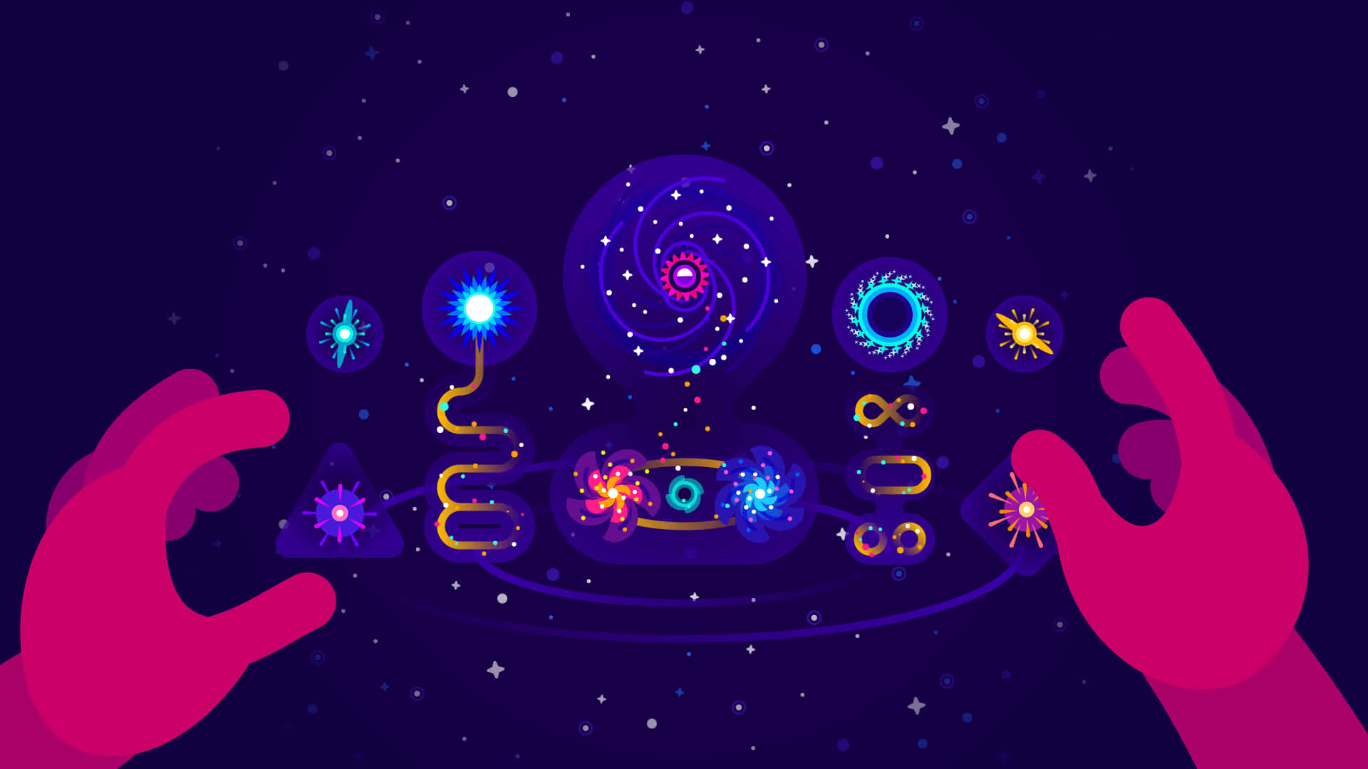 Kurzgesagt Animated Background