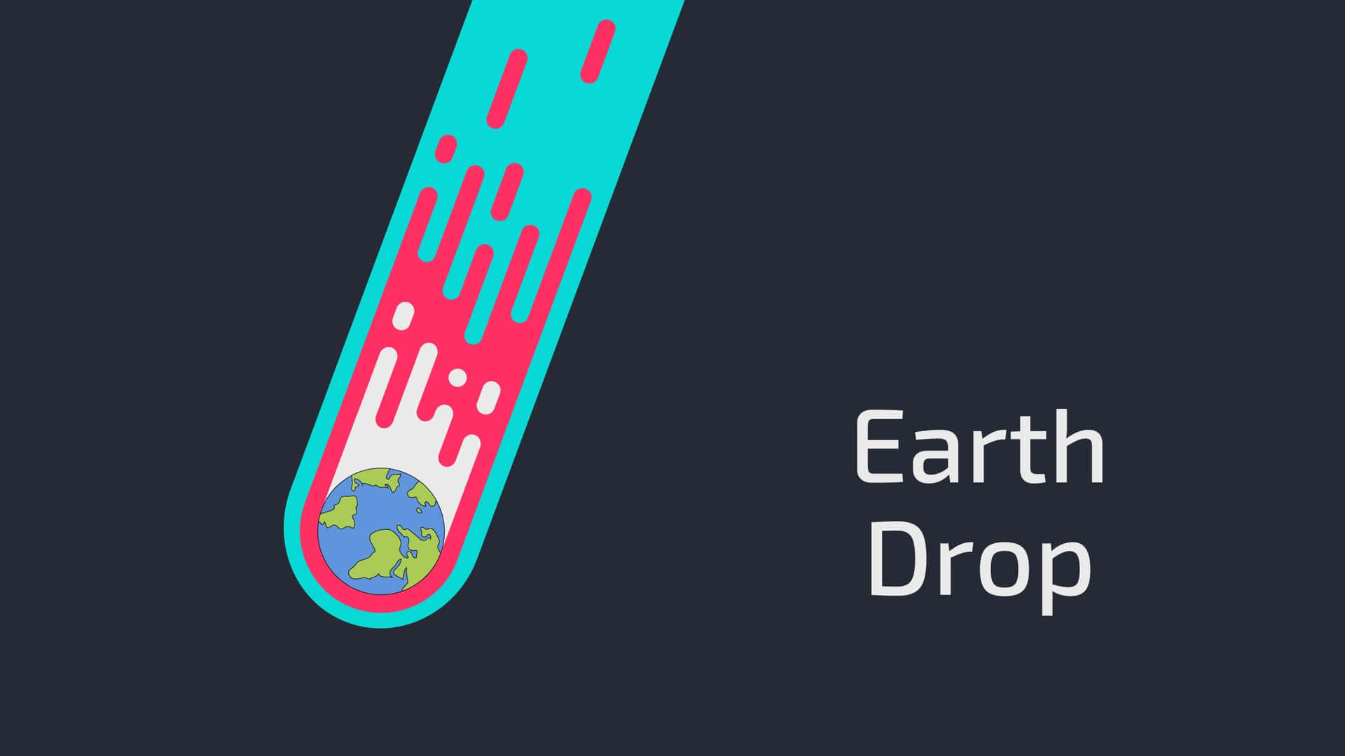 Kurzgesagt Earth Drop Background