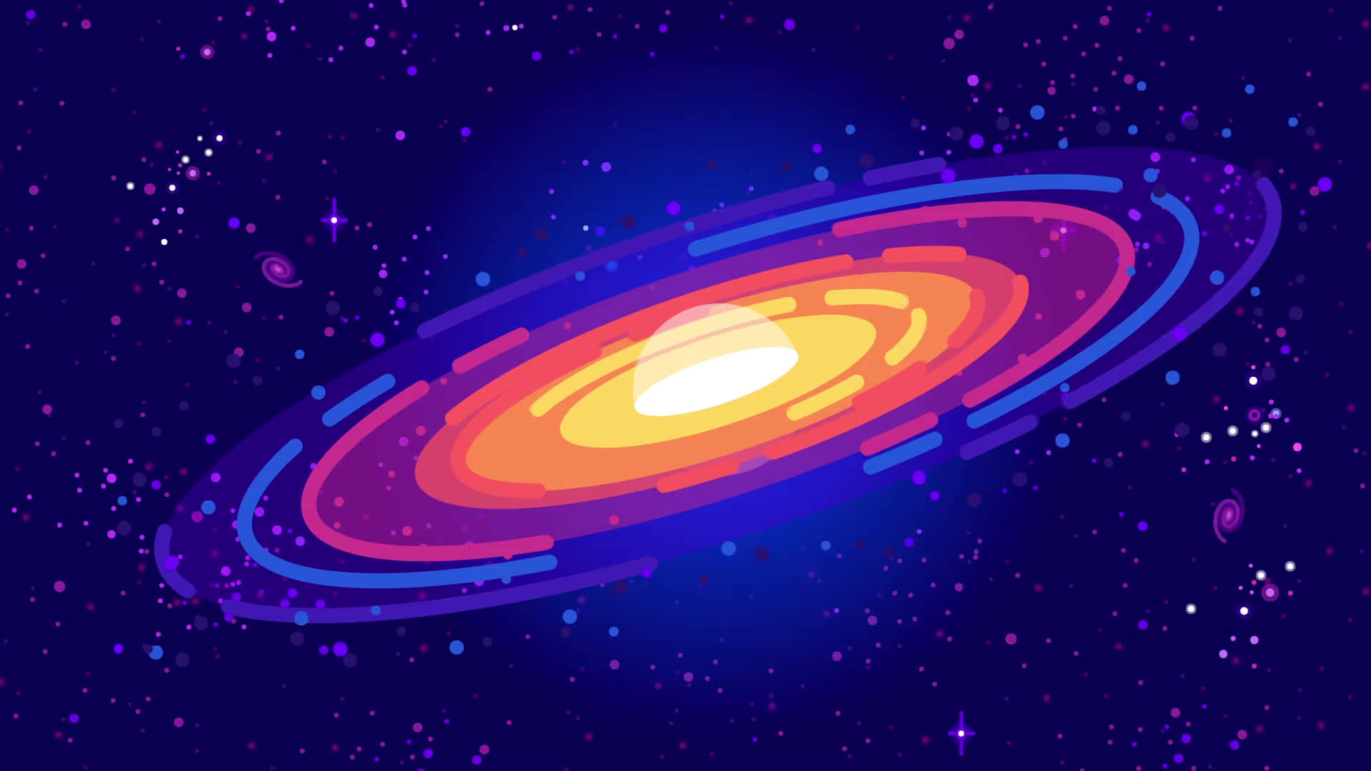 Kurzgesagt Milky Way Background