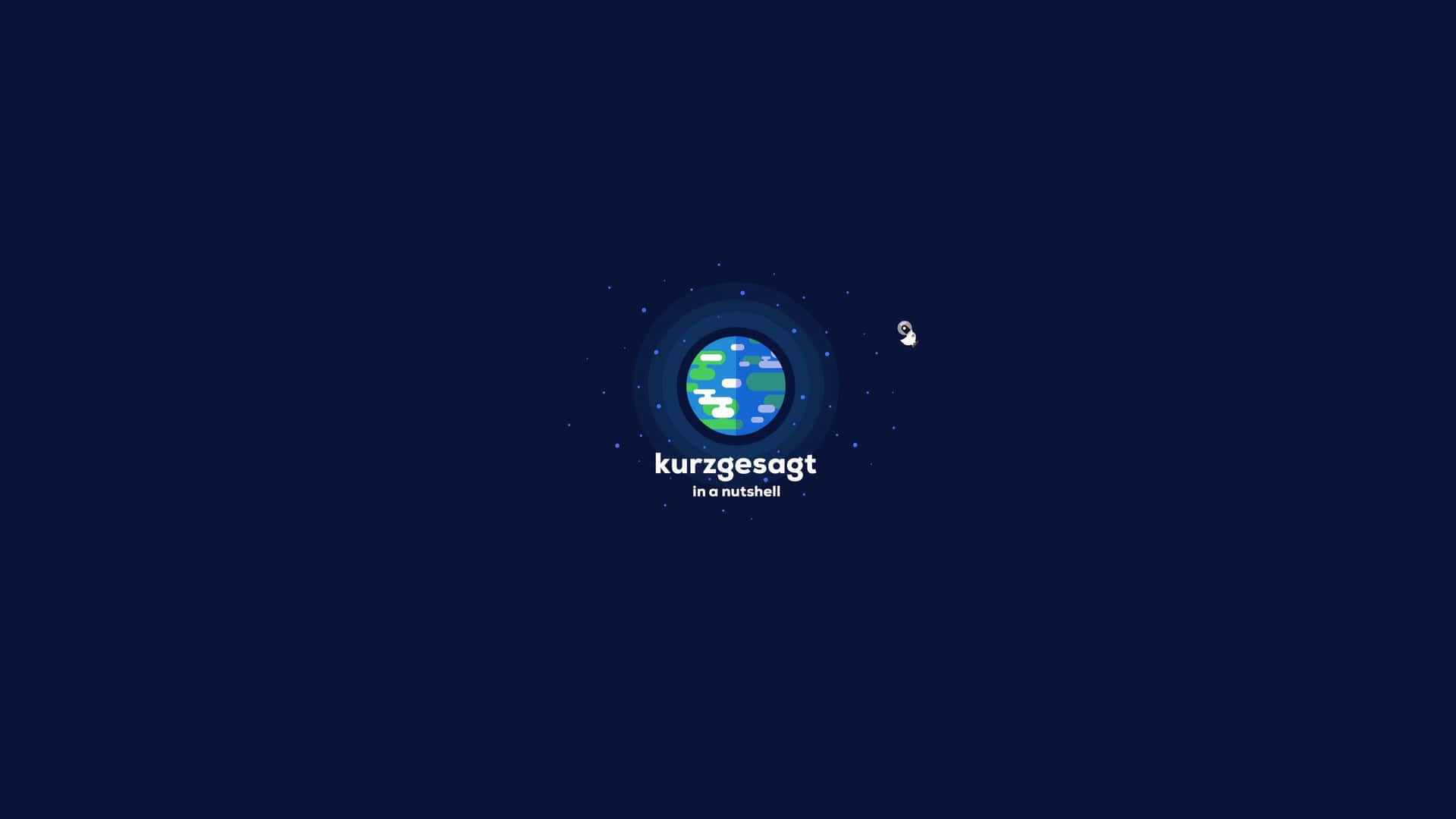 Kurzgesagt Minimalist Earth Background