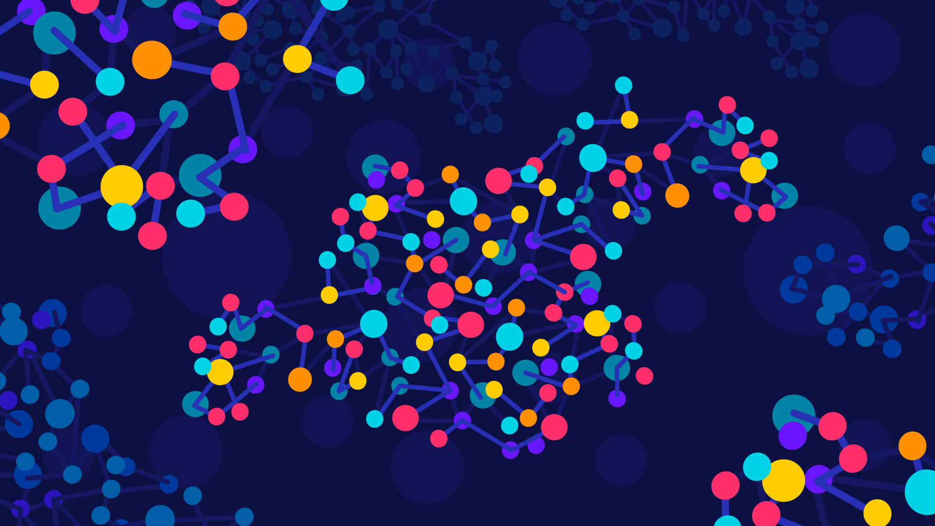 Kurzgesagt Molecule Background