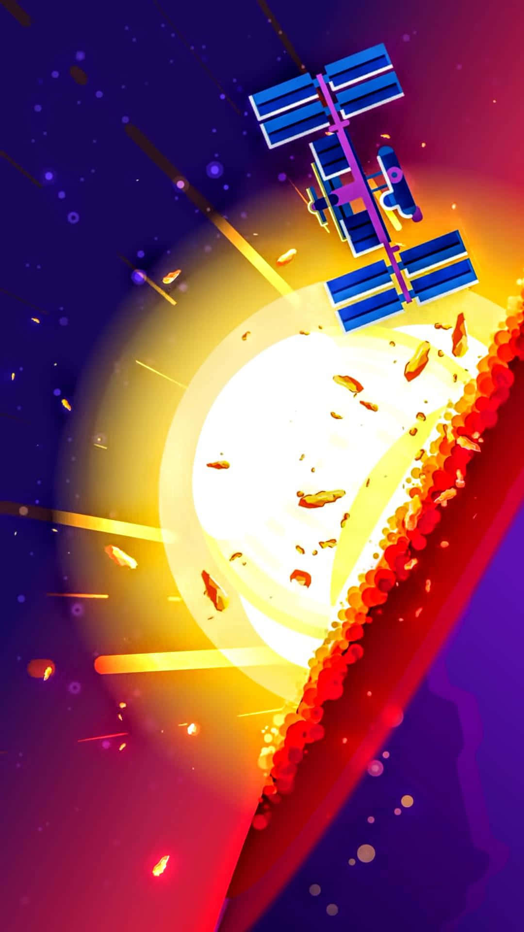 Kurzgesagt Planet Collision Background