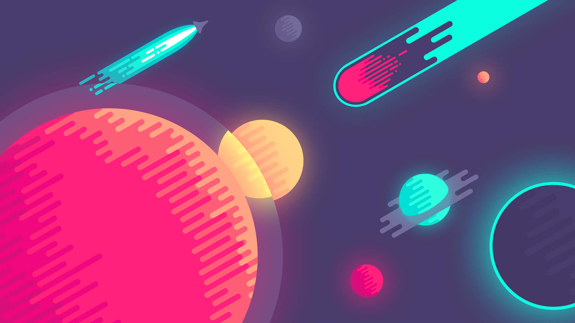 Kurzgesagt's Vibrant Illustrated Universe. Background