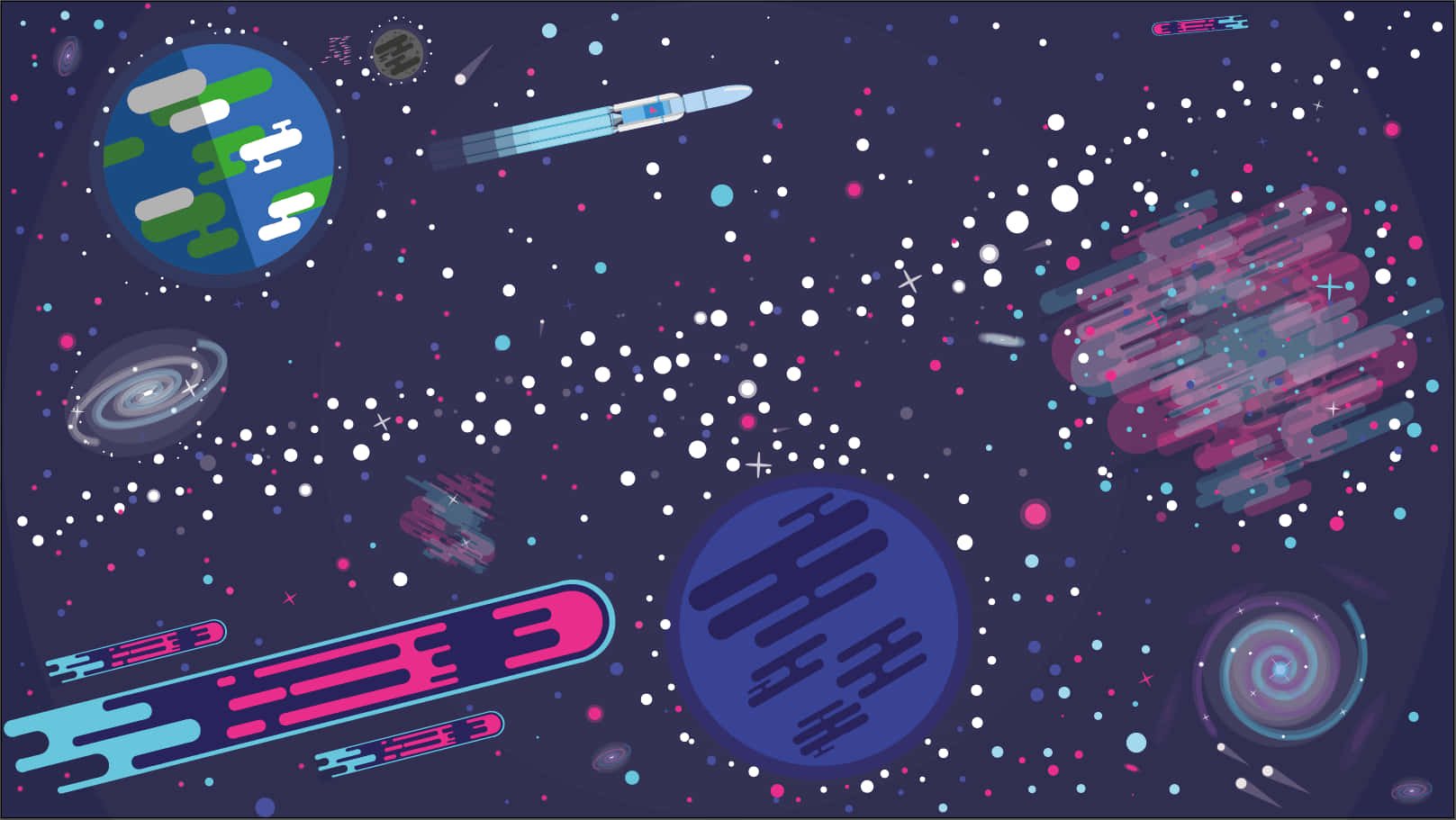 Kurzgesagt Stars Background