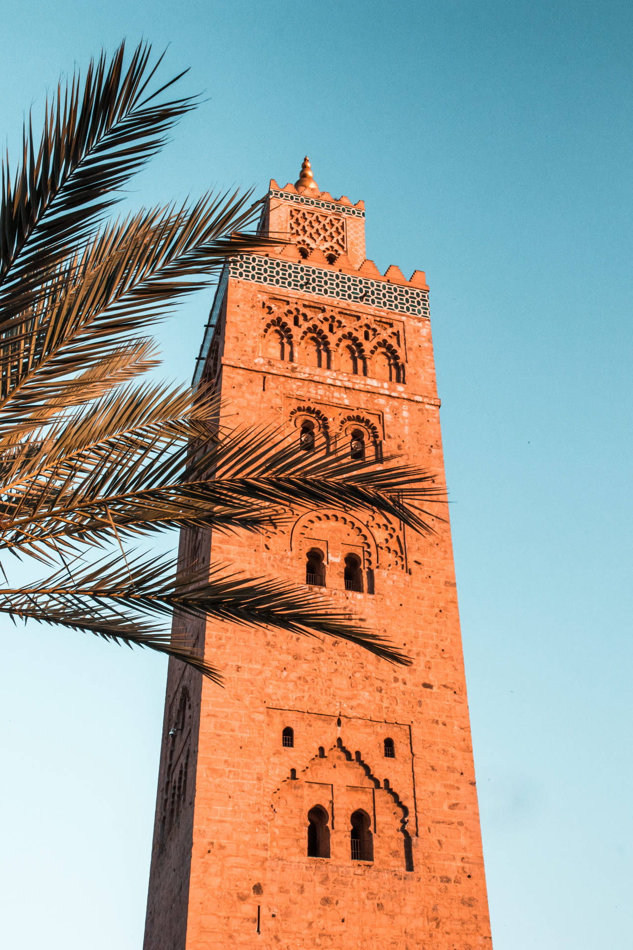 Kutubiyya Mosque In Morocco Background