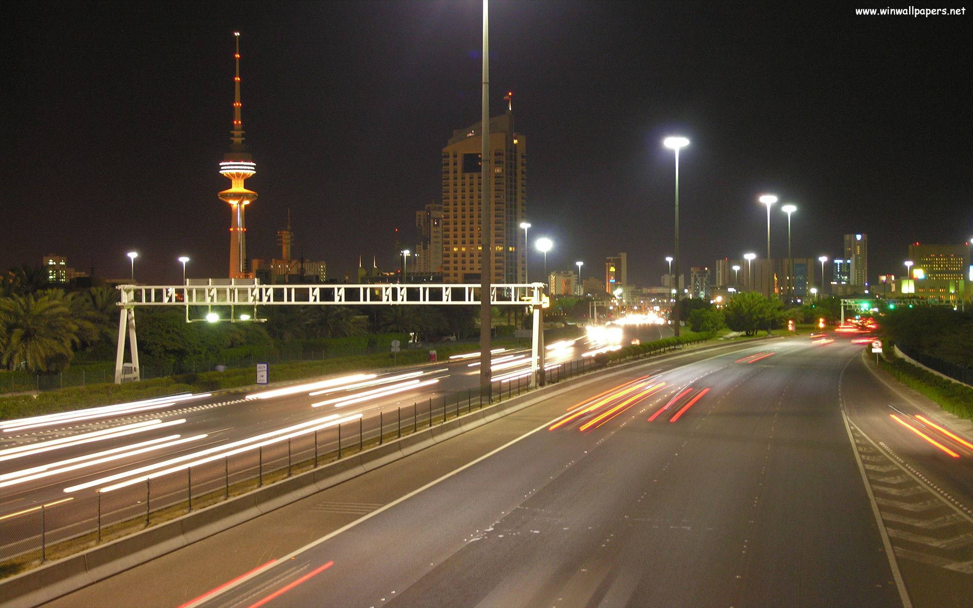 Kuwait Busy Road Background