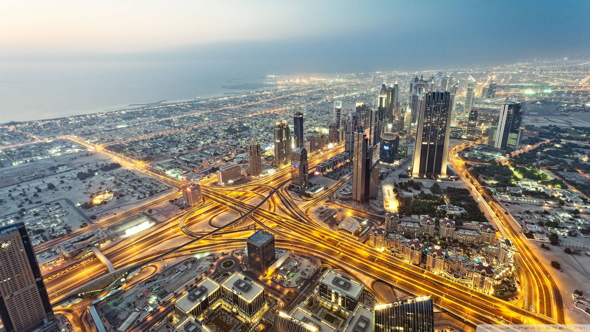 Kuwait Vast City Road Background