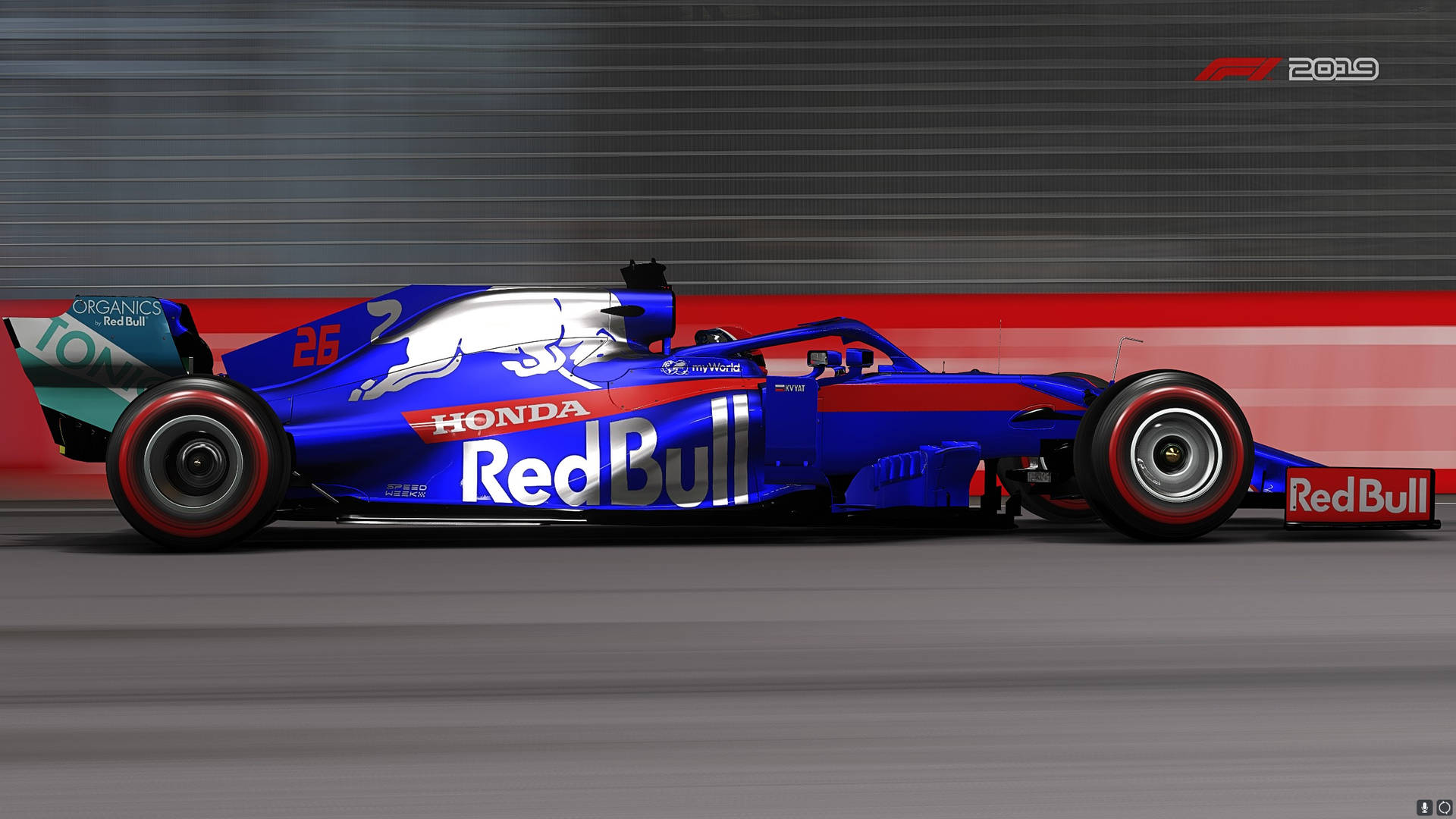 Kvyat's #26 Car In F1 2019 Background