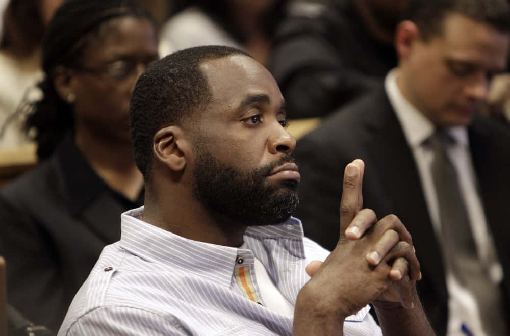 Kwame Kilpatrick During A Public Event Background