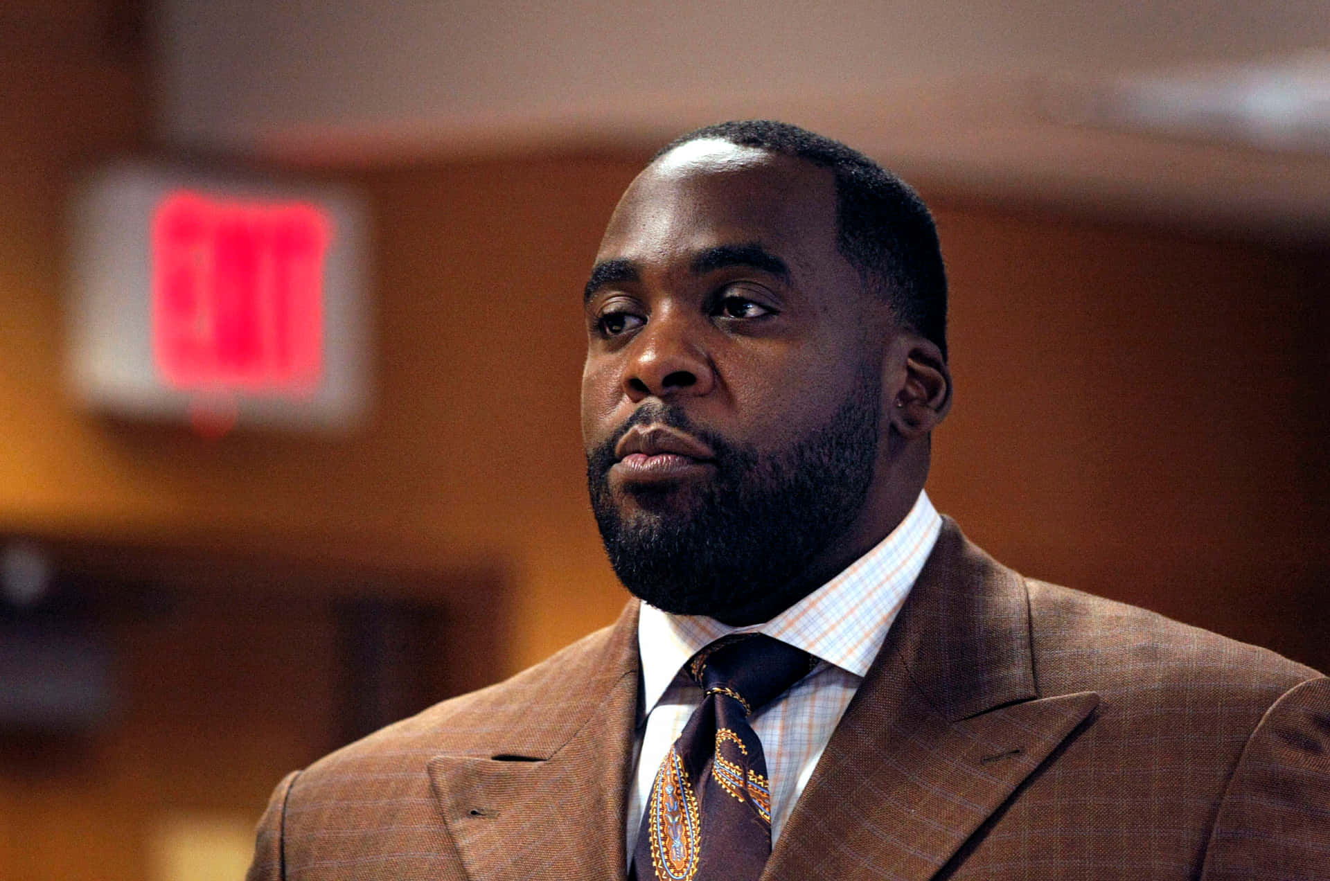 Kwame Kilpatrick During A Public Event Background