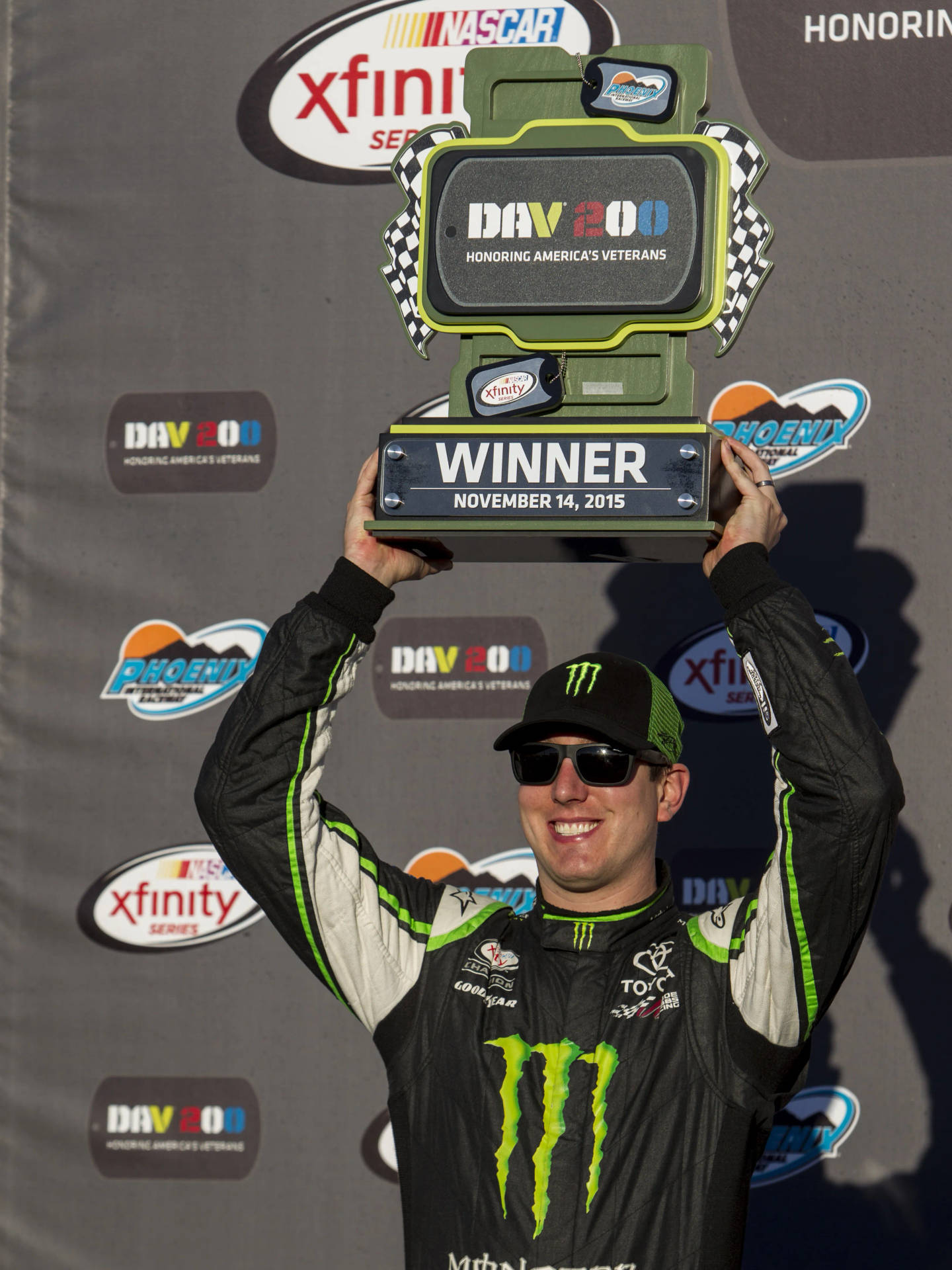 Kyle Busch Champion Racer Background