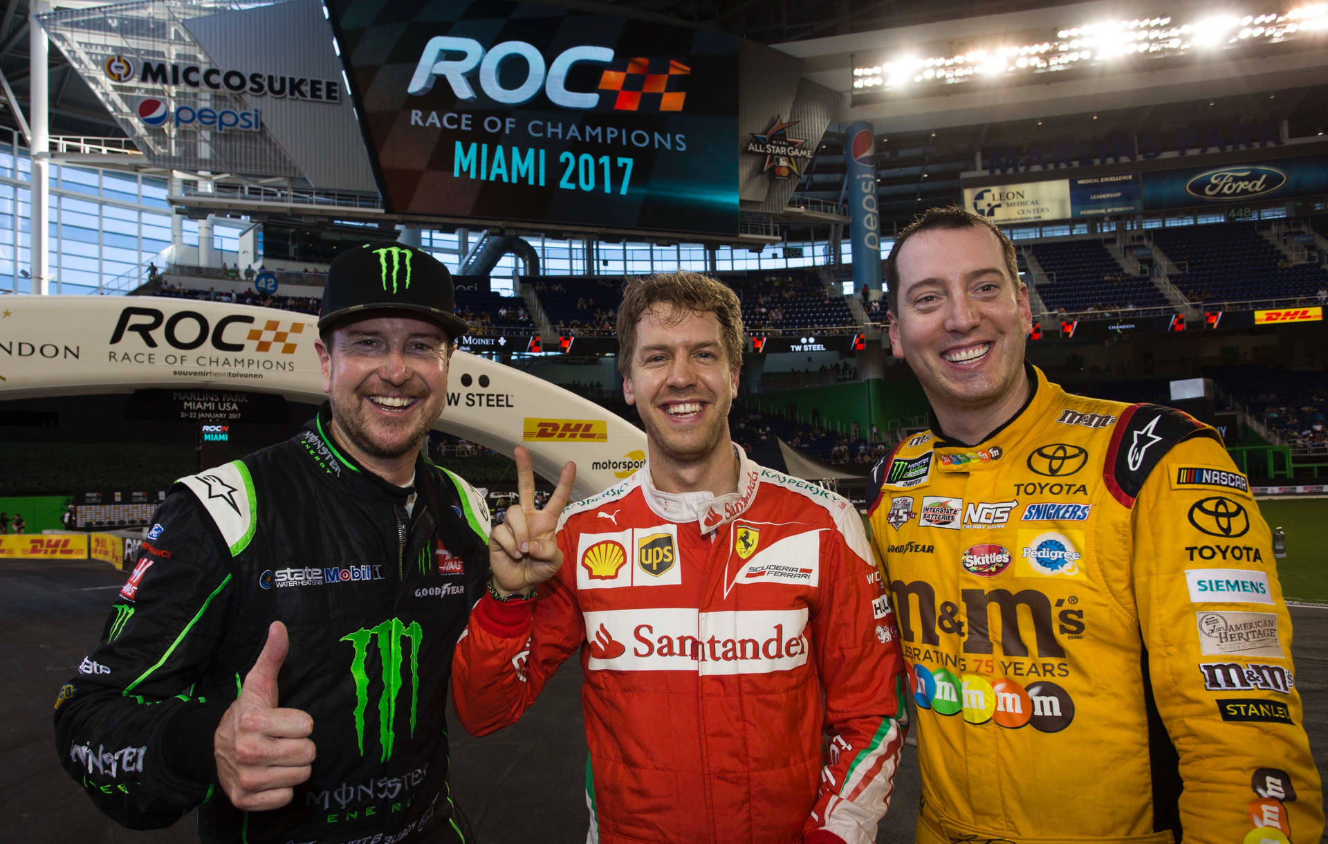 Kyle Busch With Other Drivers