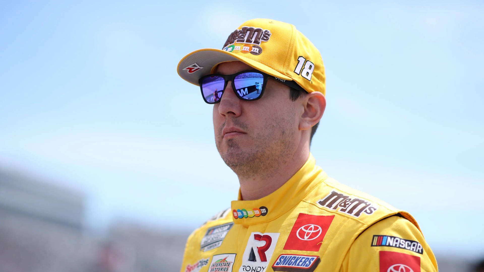 Kyle Busch With Sunglasses Background