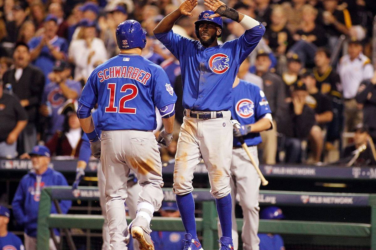 Kyle Schwarber High Five