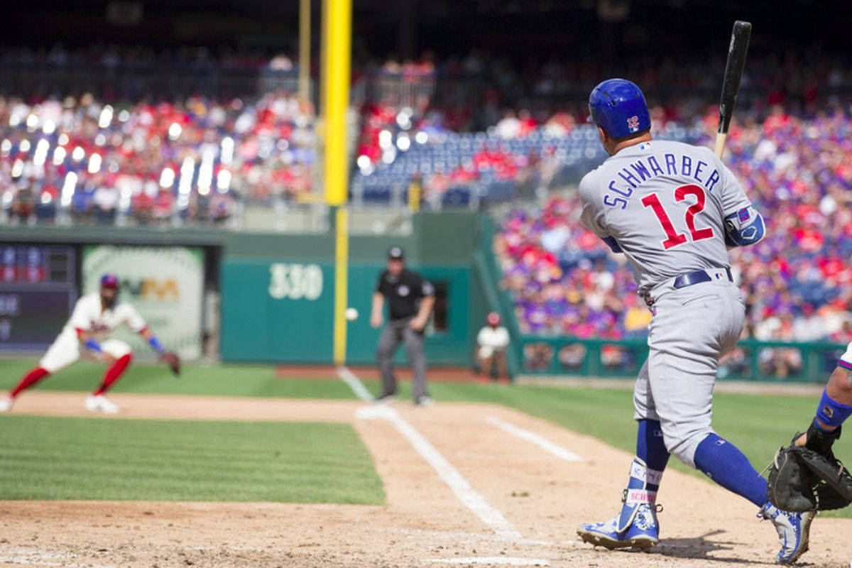 Kyle Schwarber Swinging For The Fences