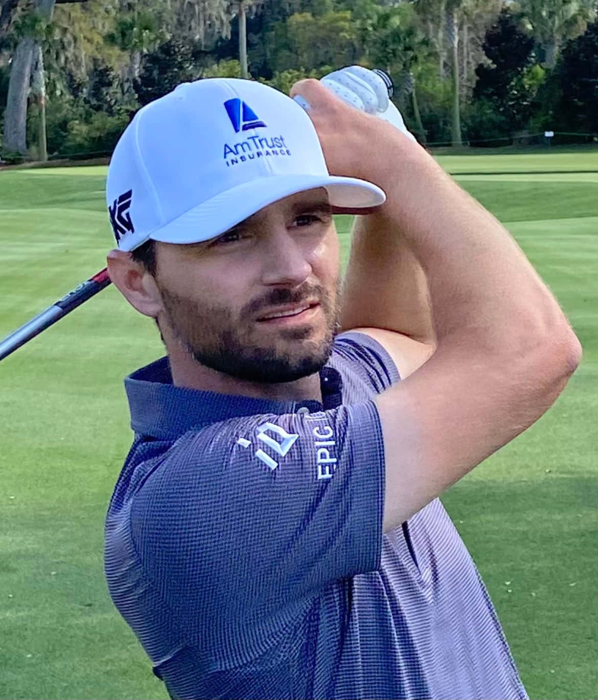 Kyle Stanley Close-up Swing Background