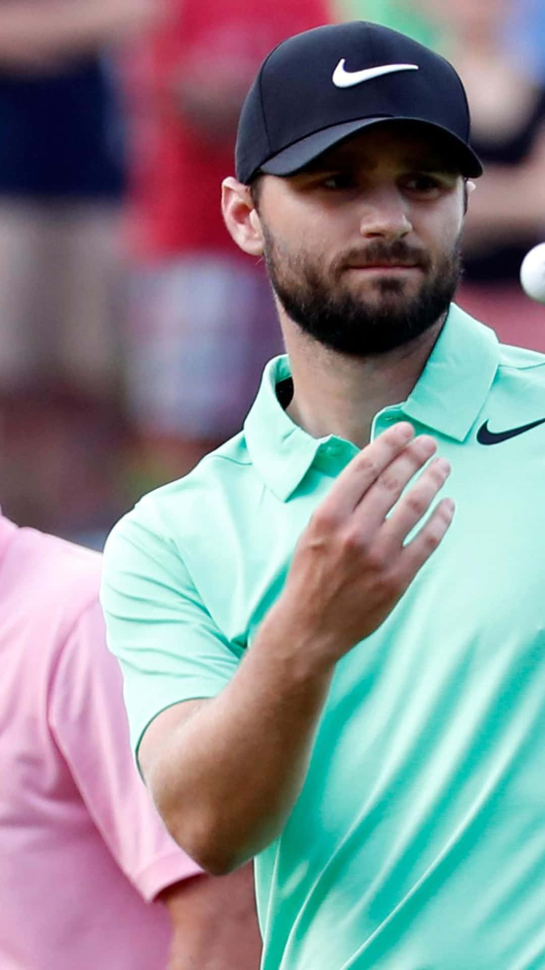 Kyle Stanley Throwing A Ball Background