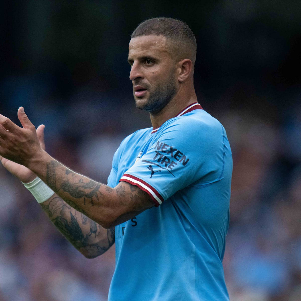 Kyle Walker Arm Tattoos Background