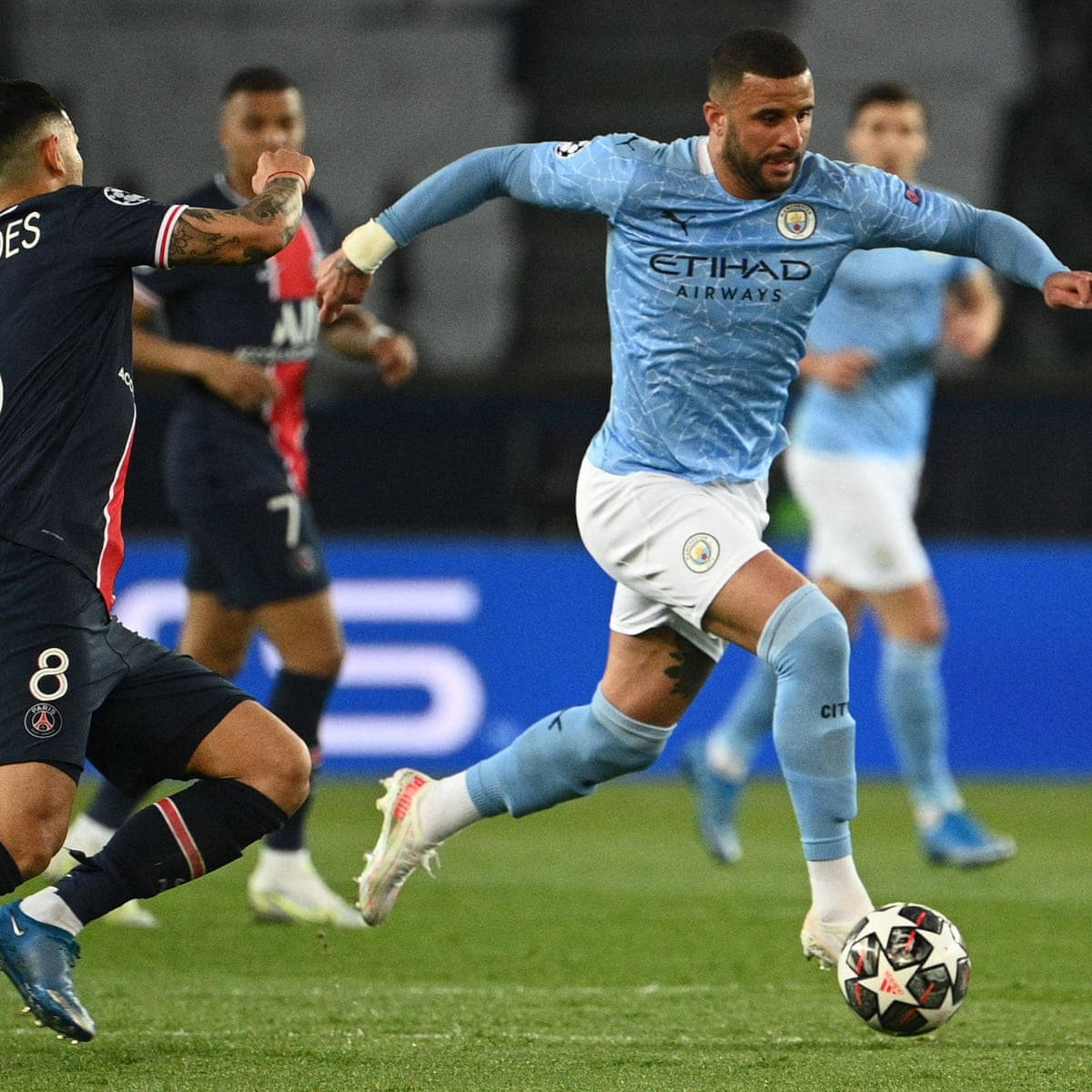 Kyle Walker Kicking The Ball