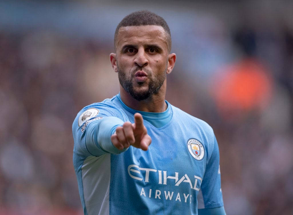 Kyle Walker Pointing Directly