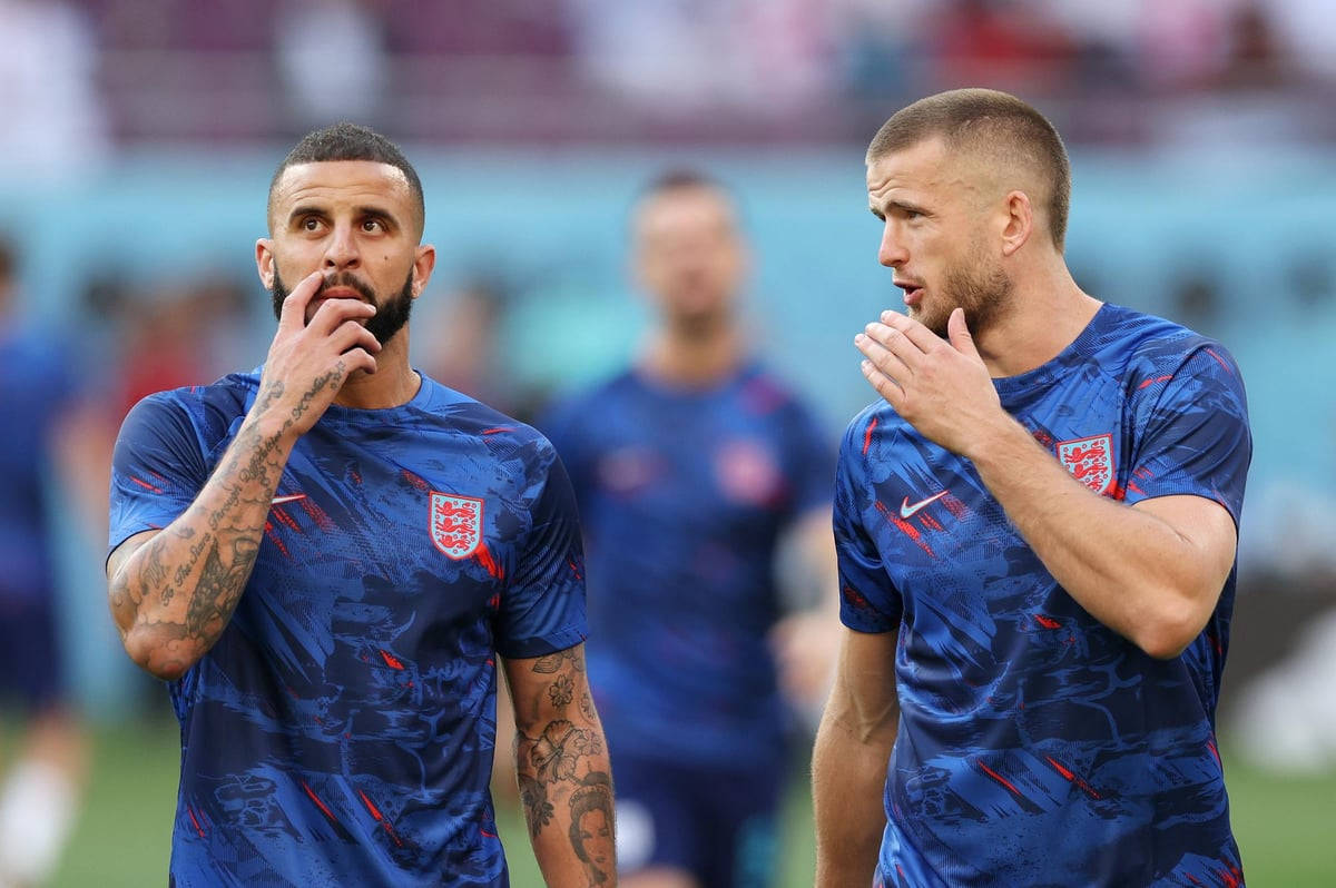 Kyle Walker Talking To Eric Dier