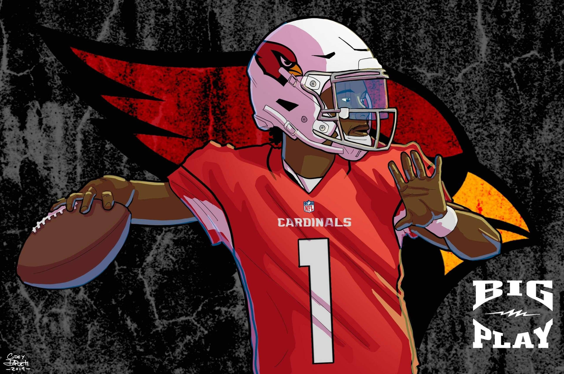 Kyler Murray Cartoon Poster Background