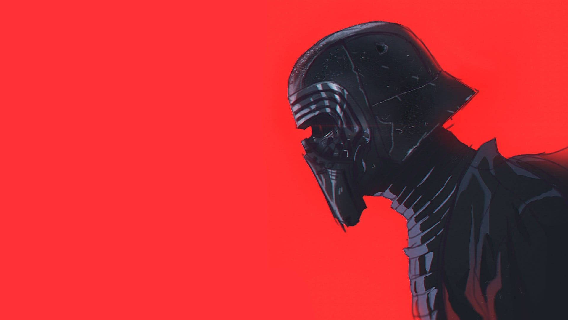 Kylo Ren Darth Vader Red Artwork Background