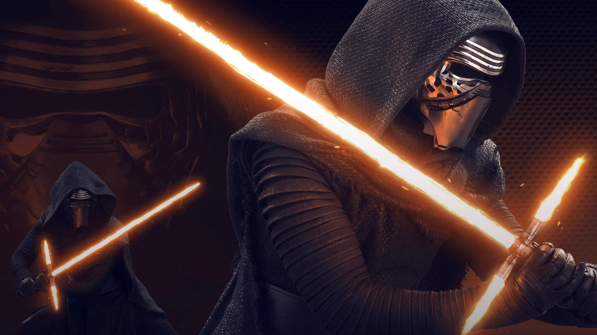 Kylo Ren Darth Vader's Mask Background