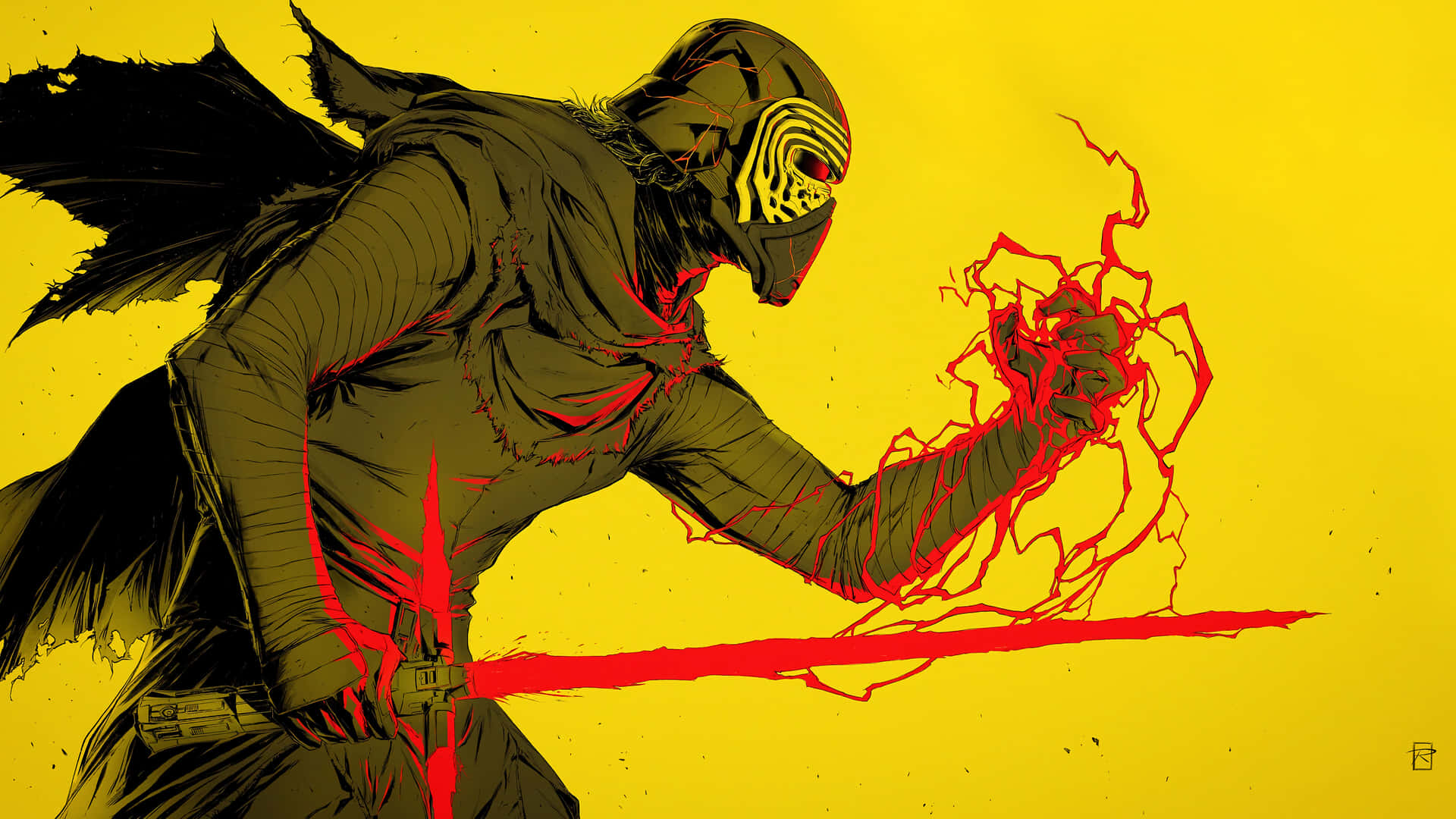 Kylo Ren Looking Determined Background