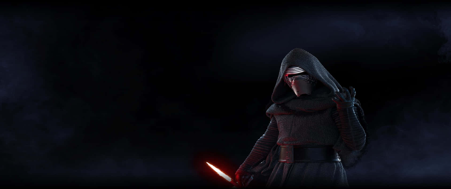 Kylo Ren Red Lightsaber Ultra Wide Background