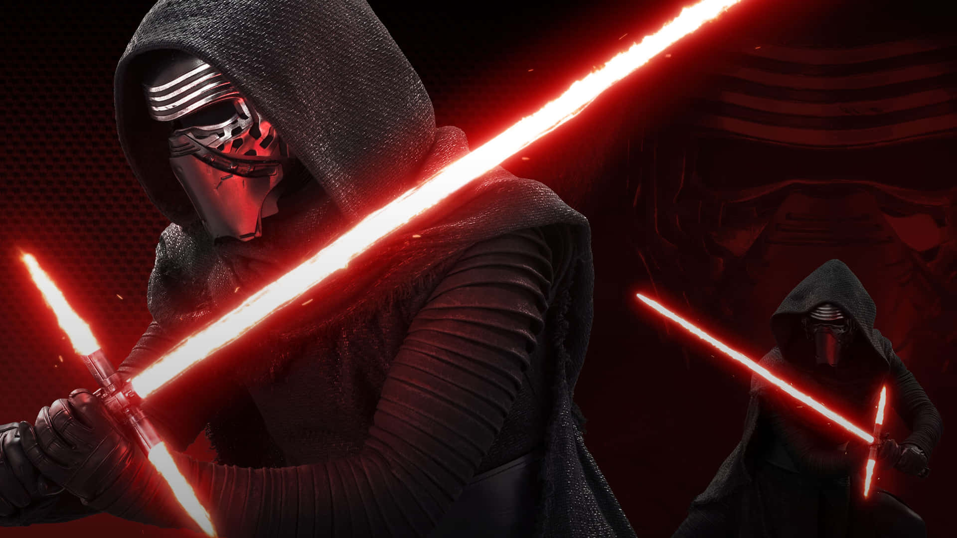 Kylo Ren Red Lightsaber Ultra Wide Background