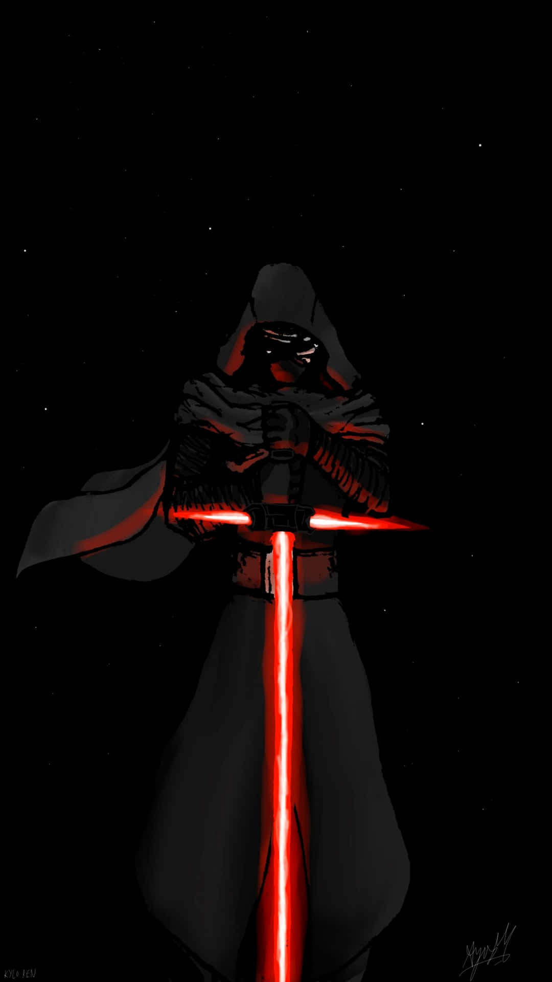 “kylo Ren Reflects Over The Struggles He Faced In His Journey To The Dark Side In This 4k Wallpaper” Background