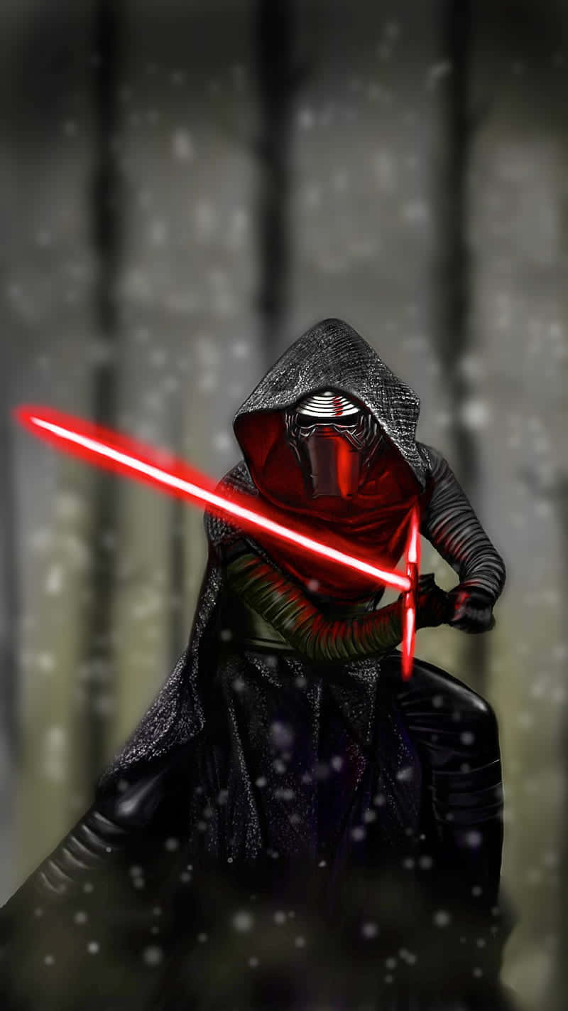 Kylo Ren Stands Tall, Ready To Take On The Galaxy. Background