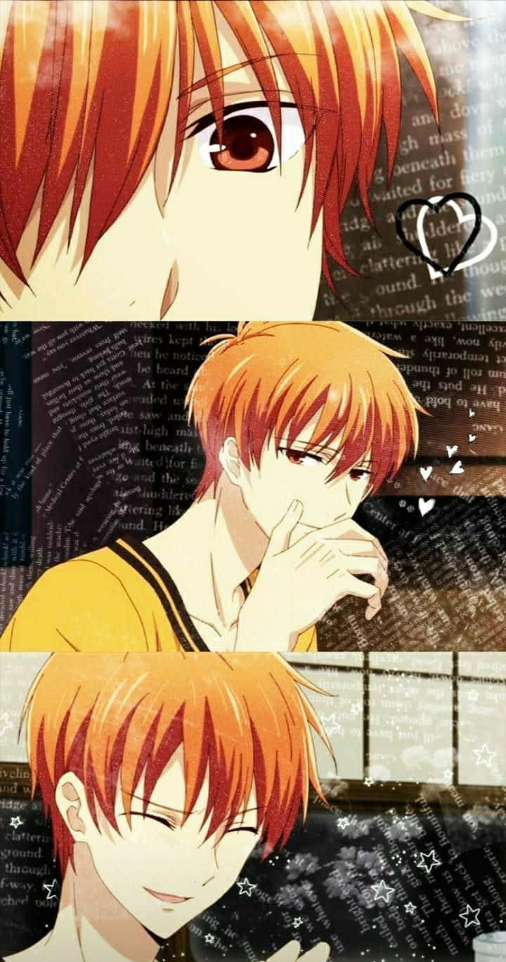 Kyo Sohma Embodying His Powerful Inner Strength Background