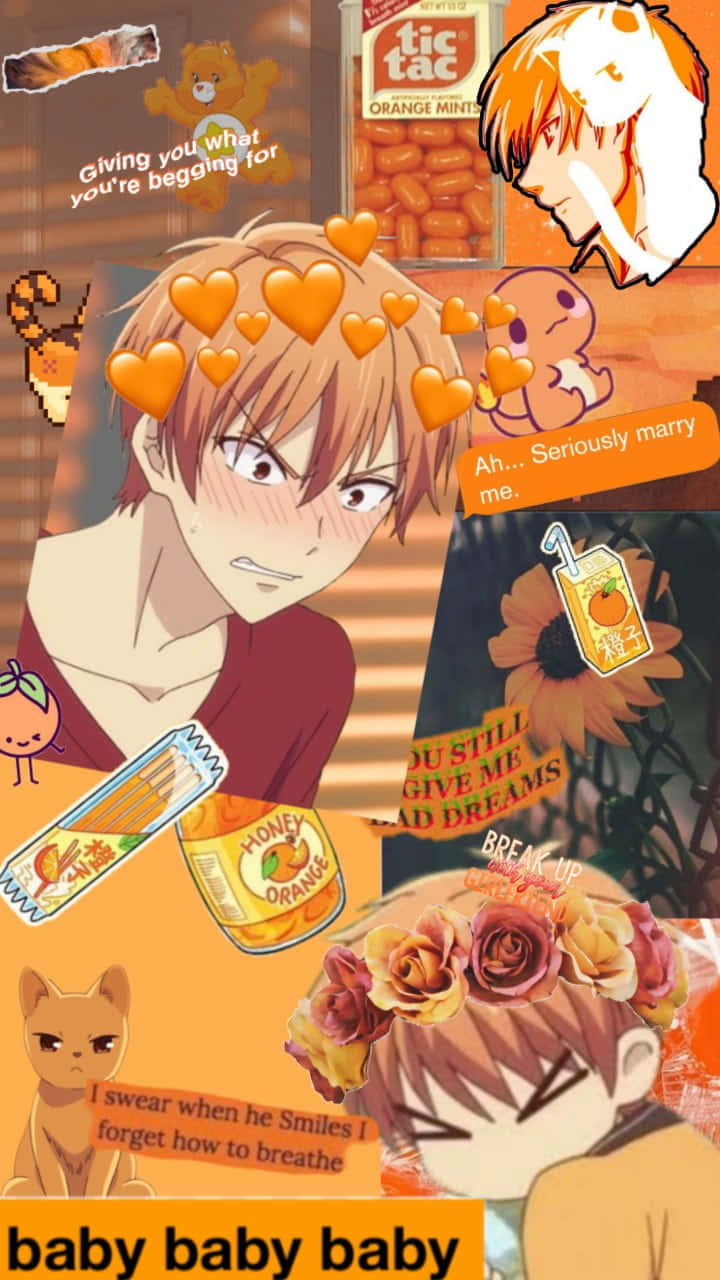 Kyo Sohma From Fruits Basket Background