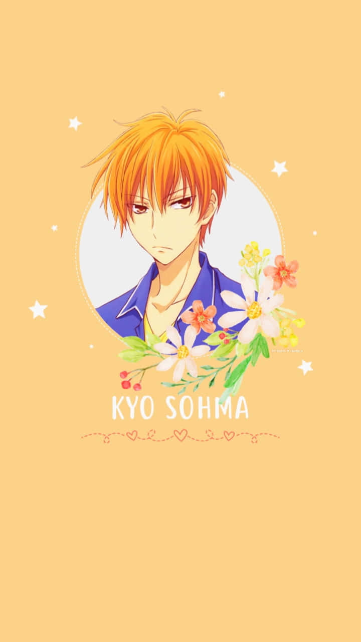 Kyo Sohma, The Main Character Of The Popular Manga Series Fruits Basket. Background