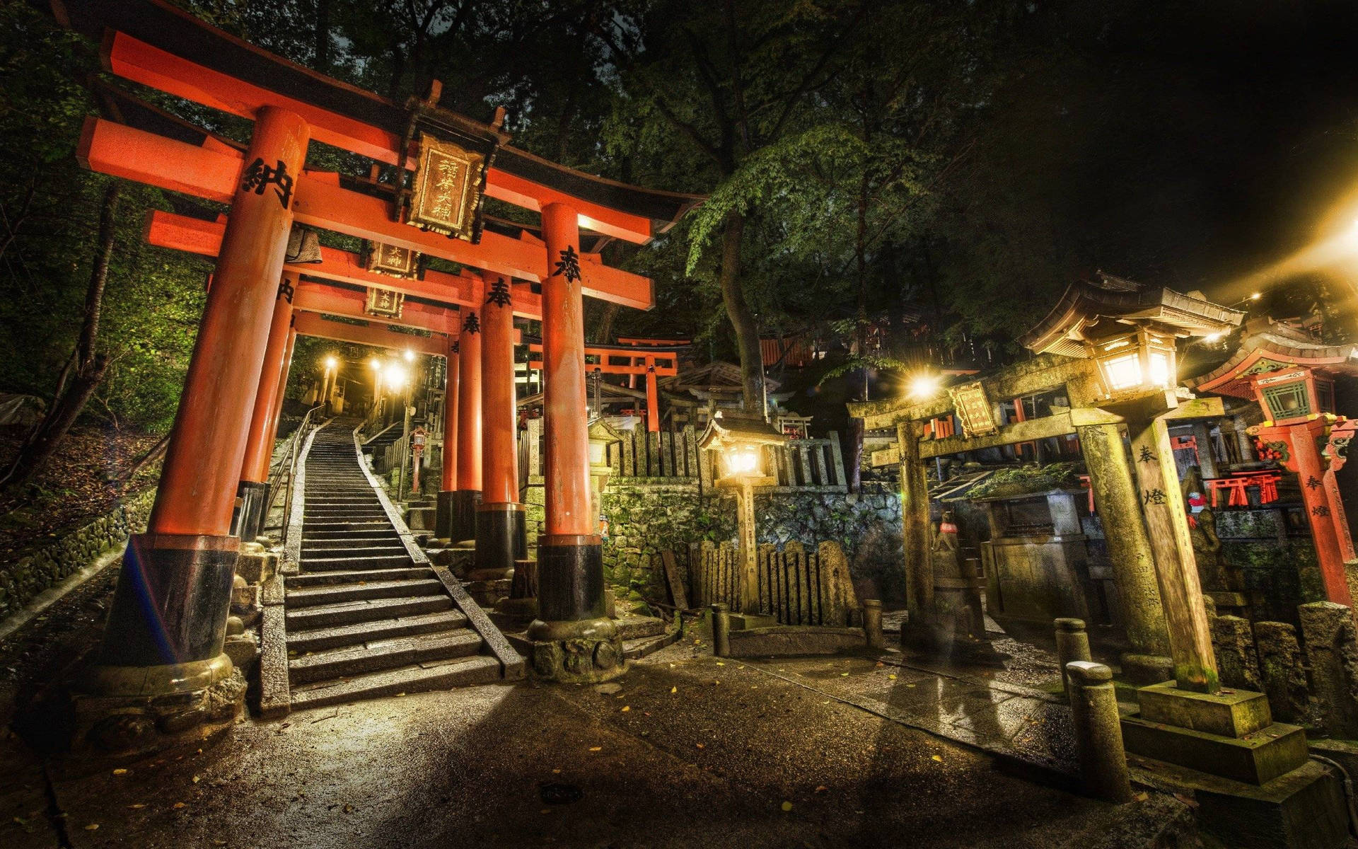 Kyoto Fushimi Inari Shrine Background