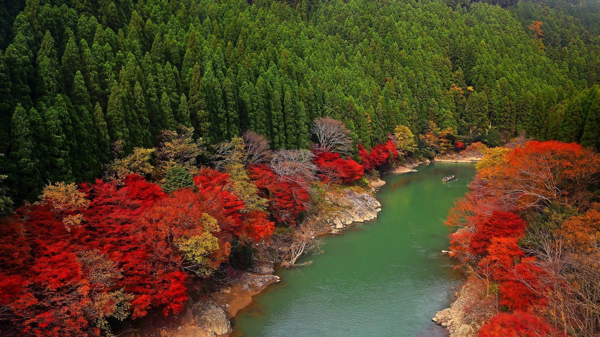 Kyoto Katsuragawa Arashiyama Background