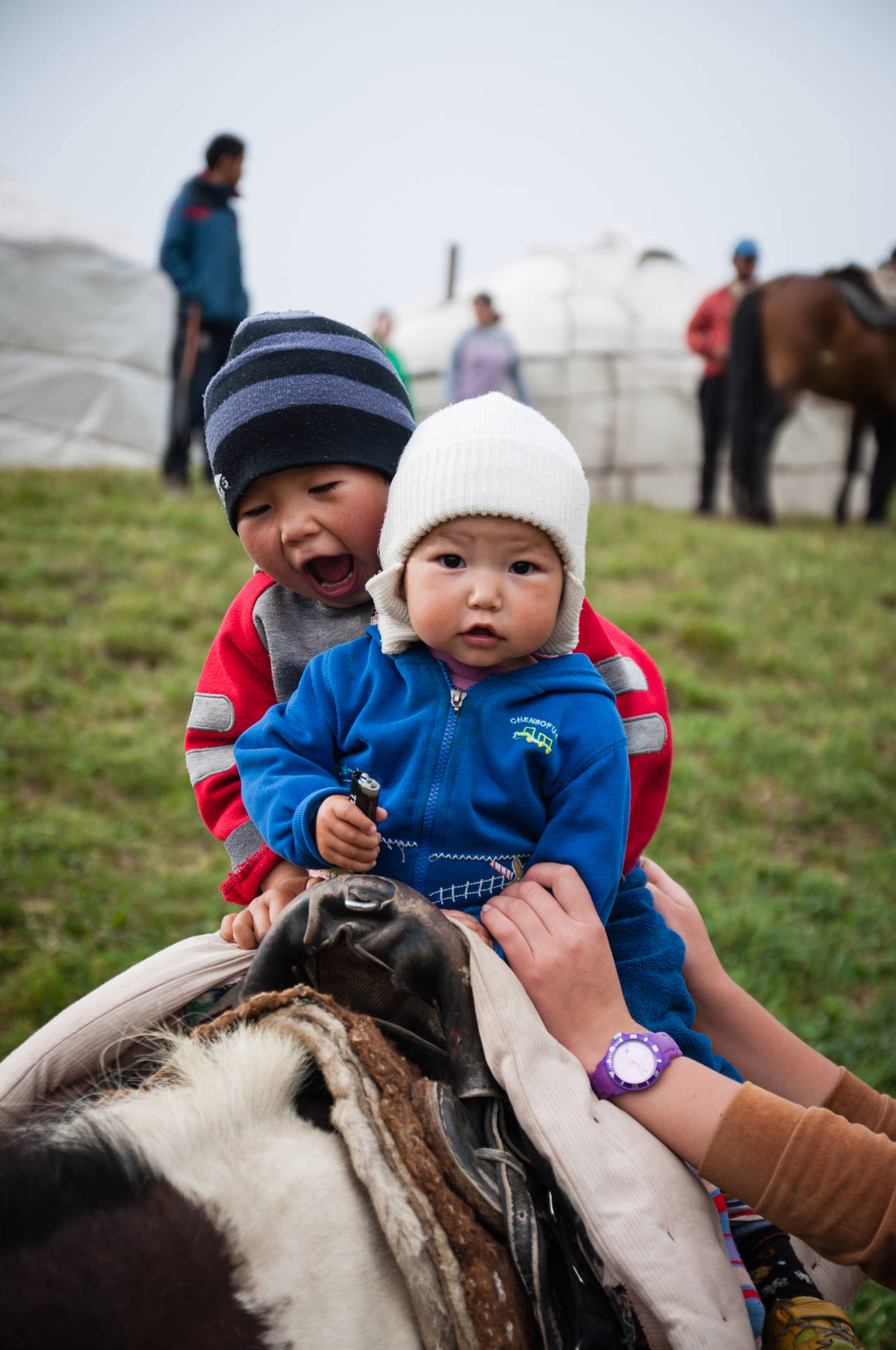 Kyrgyzstan Little Children Background
