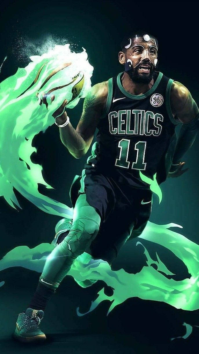 Kyrie Irving Blazing Green Effect