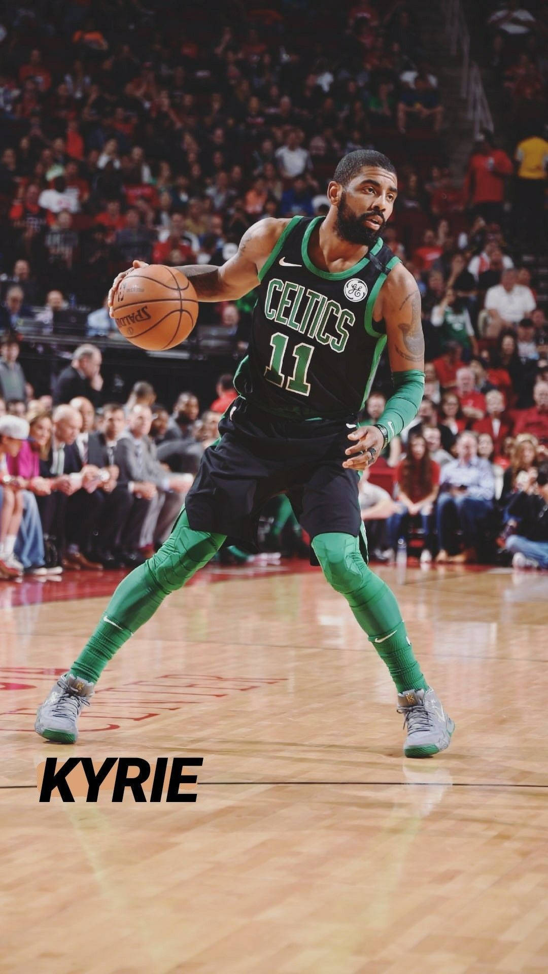 Kyrie Irving Celtics Number Eleven Background