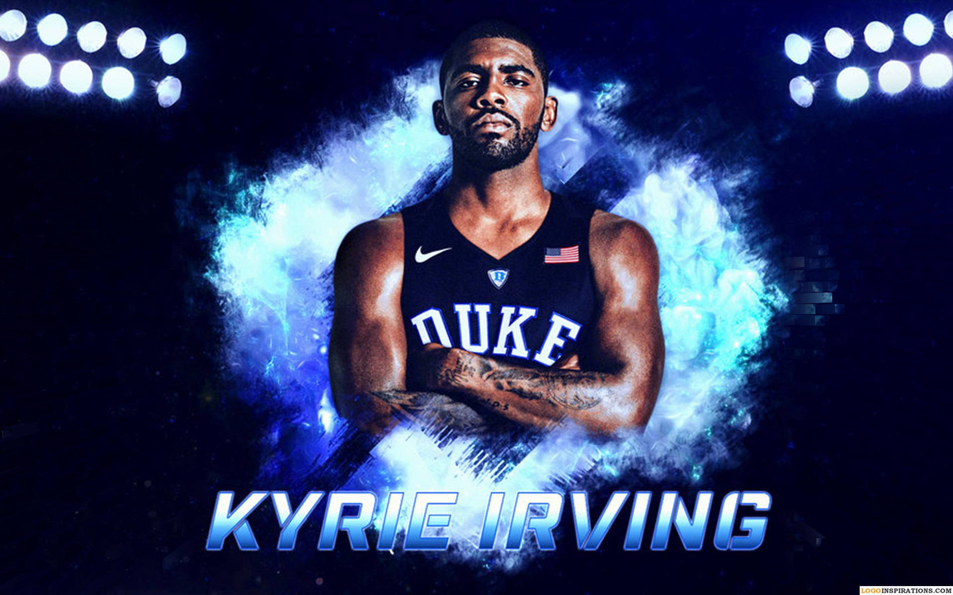 Kyrie Irving Duke Blue Devils Background